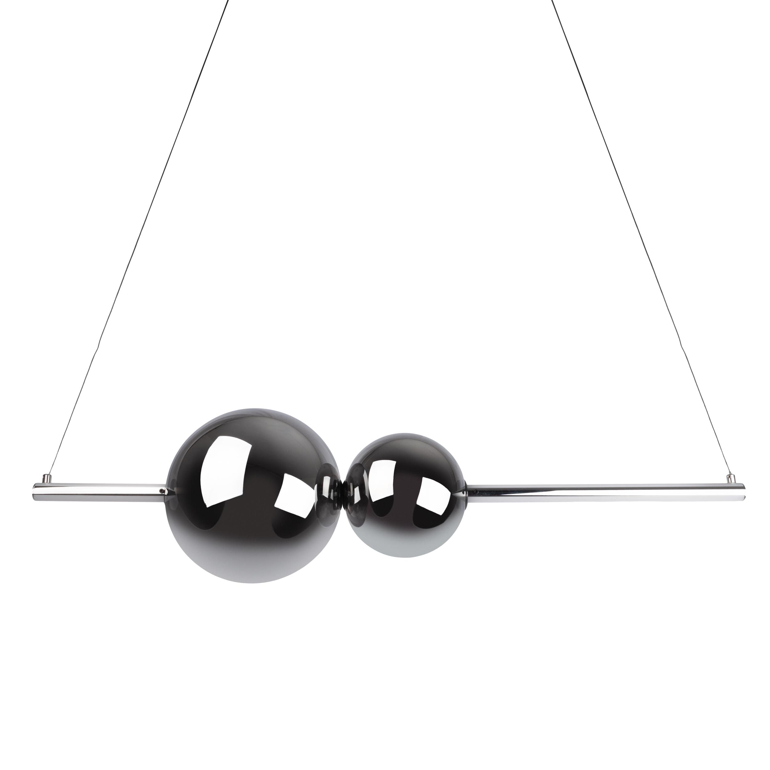 N&auml;ve LED Pendelleuchte "NOVA" L: 105,3cm chrom - Bild 1