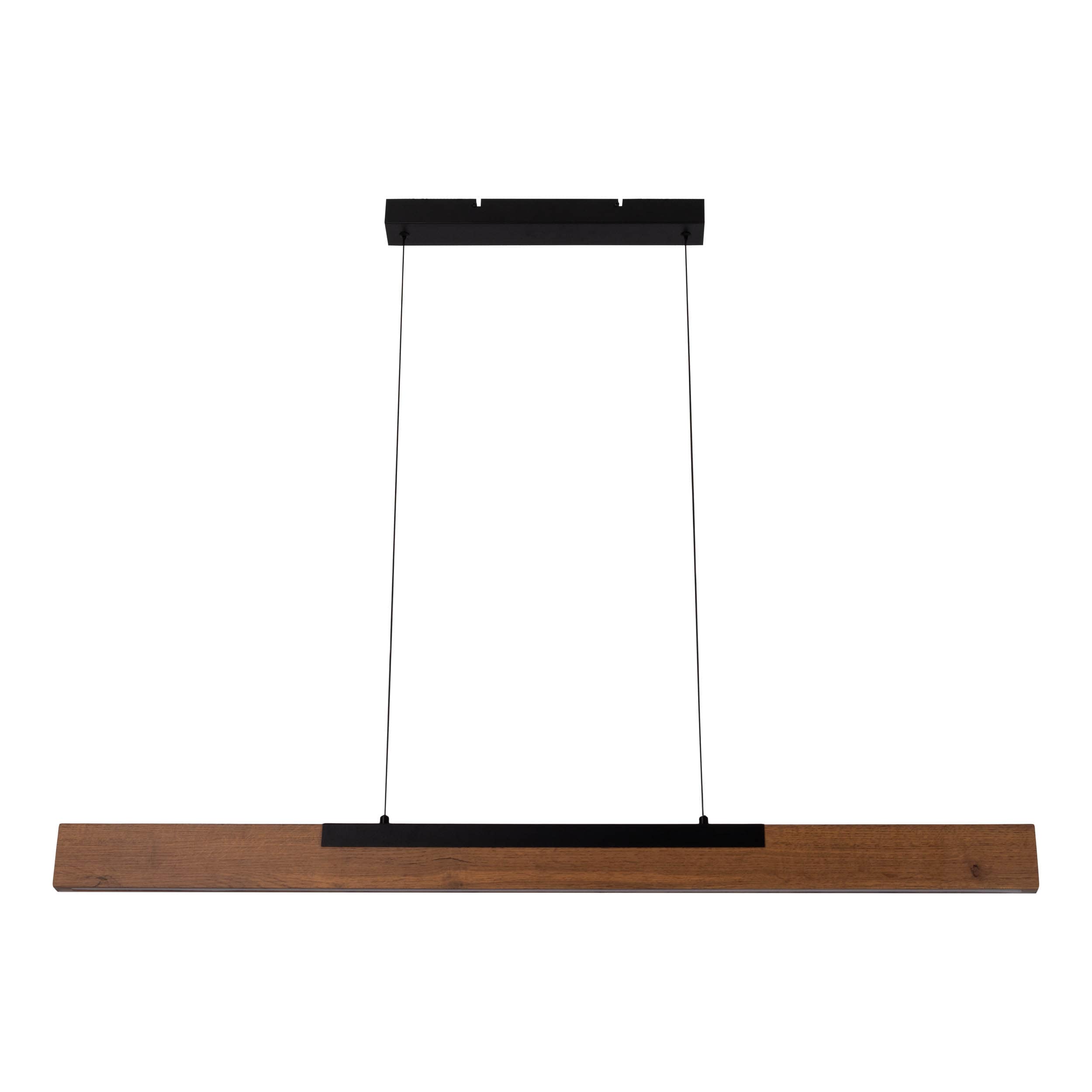 N&auml;ve LED Pendelleuchte "WILMA" L: 122cm braun/schwarz - Bild 1
