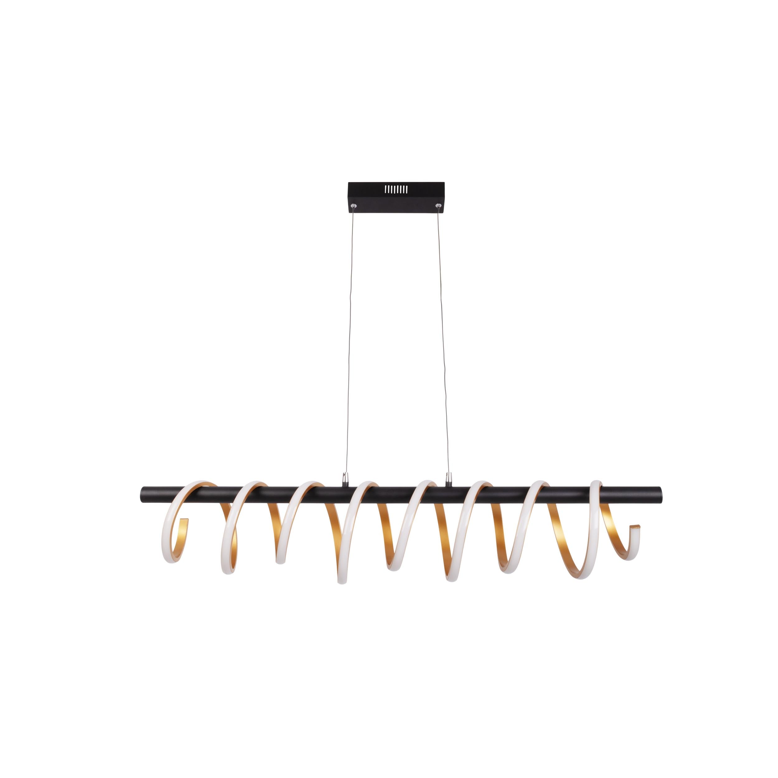 N&auml;ve LED Pendelleuchte "BELLEZA" L: 100cm gold - Bild 1