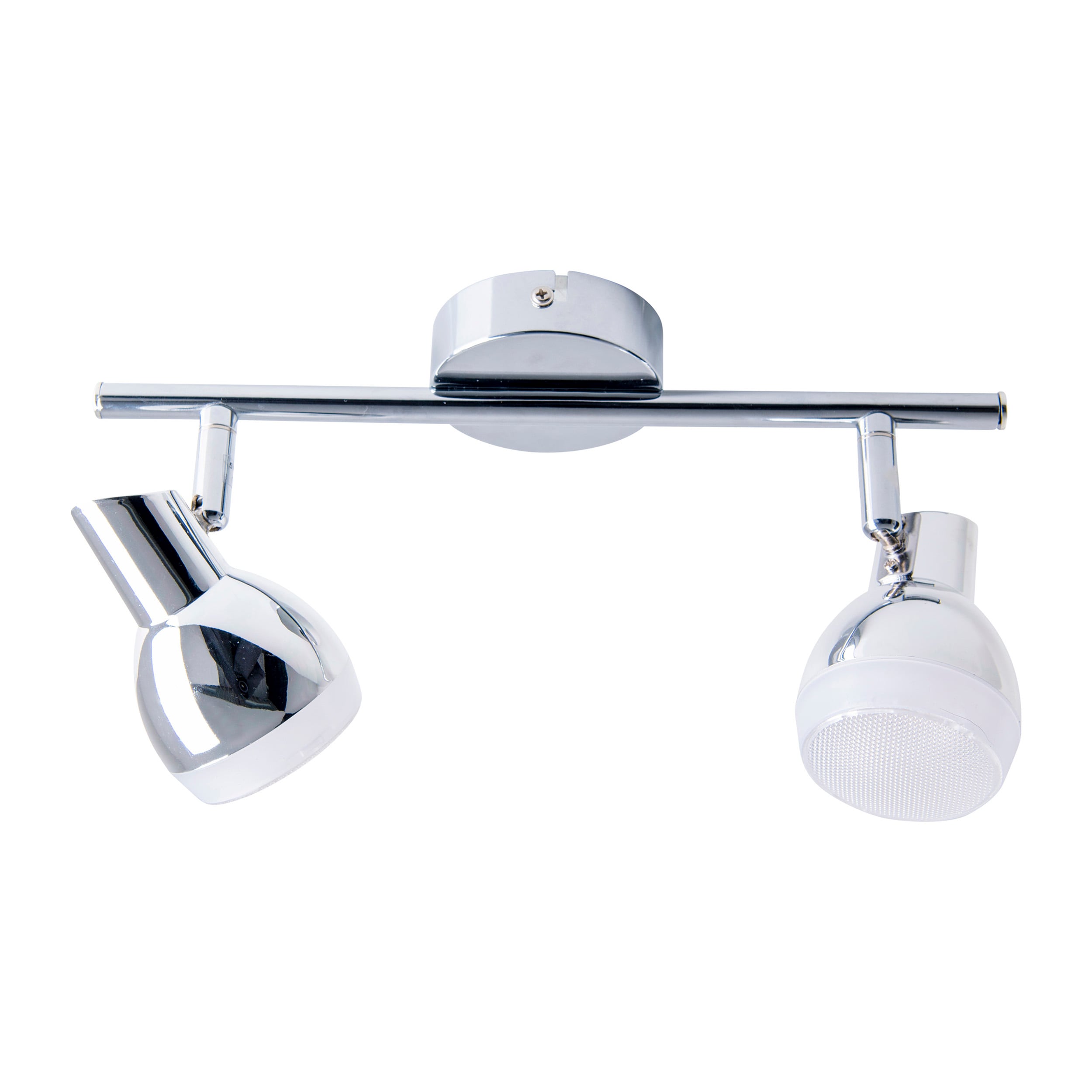 N&auml;ve 2er LED Wand-/Deckenschiene "CHROMEY" L:30cm - Bild 1