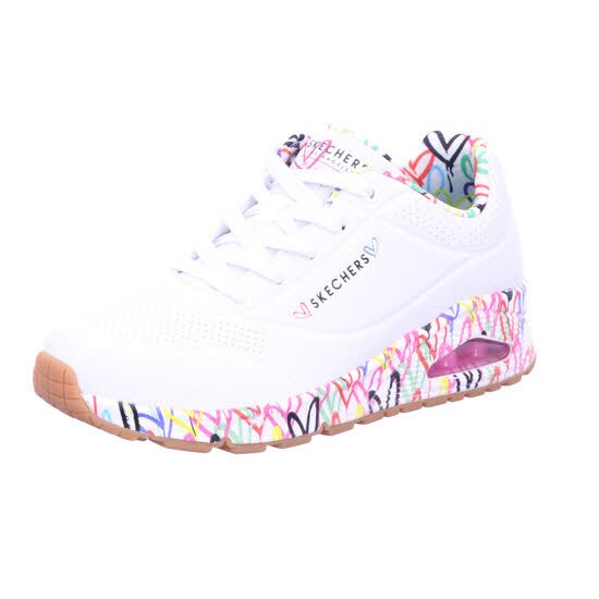 Skechers 155506 WHT UNO - LOVING LOVE Wei&szlig; Shoes Gr. 38 - Bild 1