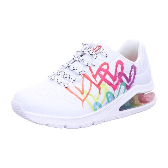 Skechers 155521 WHT UNO 2 - FLOATING LOVE Wei&szlig; Shoes Gr. 38 - Bild 1