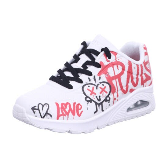 Skechers 177082 WRBK UNO - GRAFFITI LOVE Wei&szlig; Shoes Gr. 38 - Bild 1