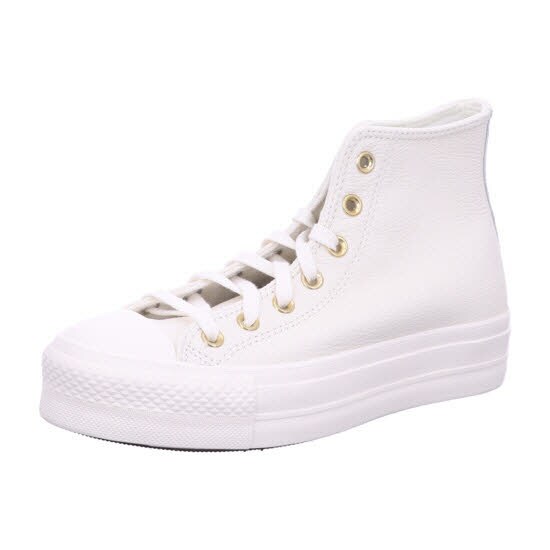 Converse A12764C 286 CTAS LIFT HI EGRET/EGRET/GOLD Beige Shoes Gr. 38 - Bild 1