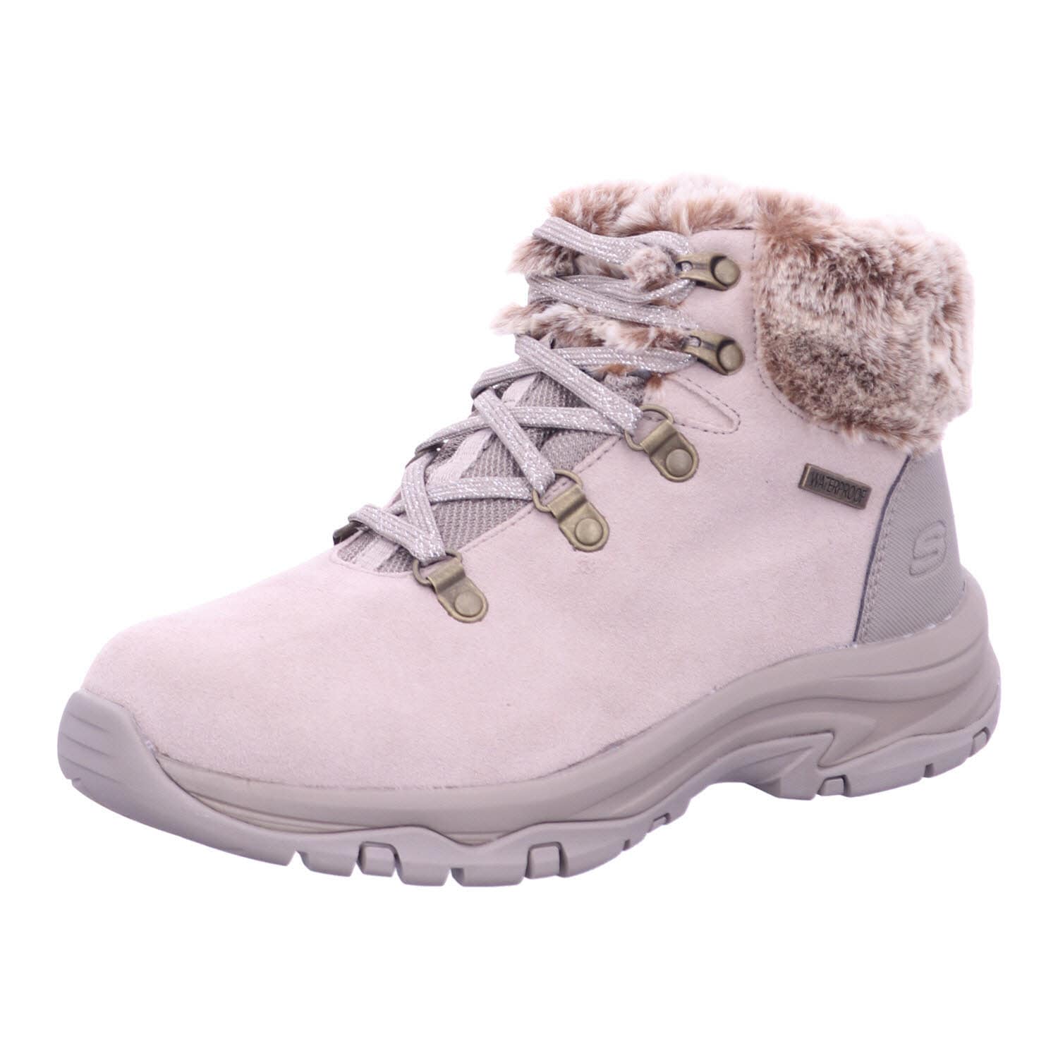 Skechers 167178 TPE Lace Up Faux Fur Cuff Boot W/ Beige Boot Gr. 38 - Bild 1
