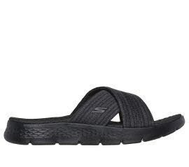 Skechers 141420 BKGY GO WALK FLEX SANDAL - IMPRESSED Schwarz Sandal Gr. 36 - Bild 1