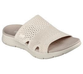 Skechers 141425 NAT GO WALK FLEX SANDAL - ELATION Beige Sandal Gr. 41 - Bild 1