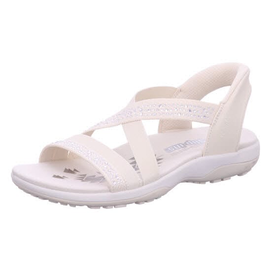 Skechers 163574 NAT REGGAE SLIM - SUMMER SPARKLE Beige Sandal Gr. 38 - Bild 1