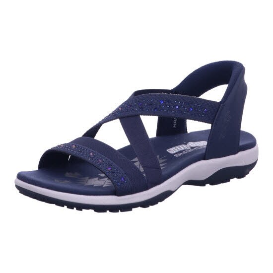 Skechers 163574 NVY REGGAE SLIM - SUMMER SPARKLE Blau Sandal Gr. 40 - Bild 1