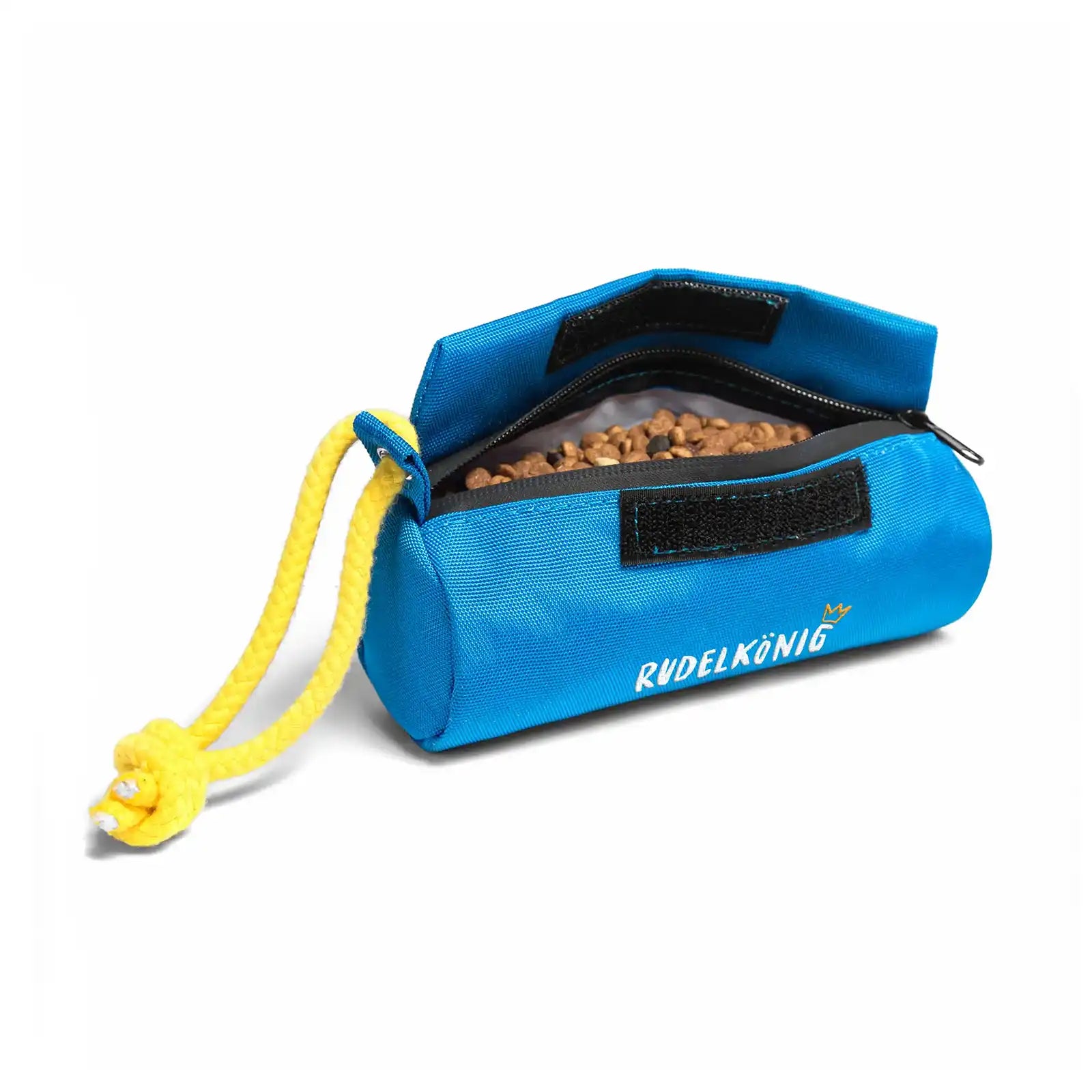 Rudelk&ouml;nig Futterdummy in Grau Apportierdummy Futterbeutel Hunde robust langlebig Leckerlis Training - Bild 1