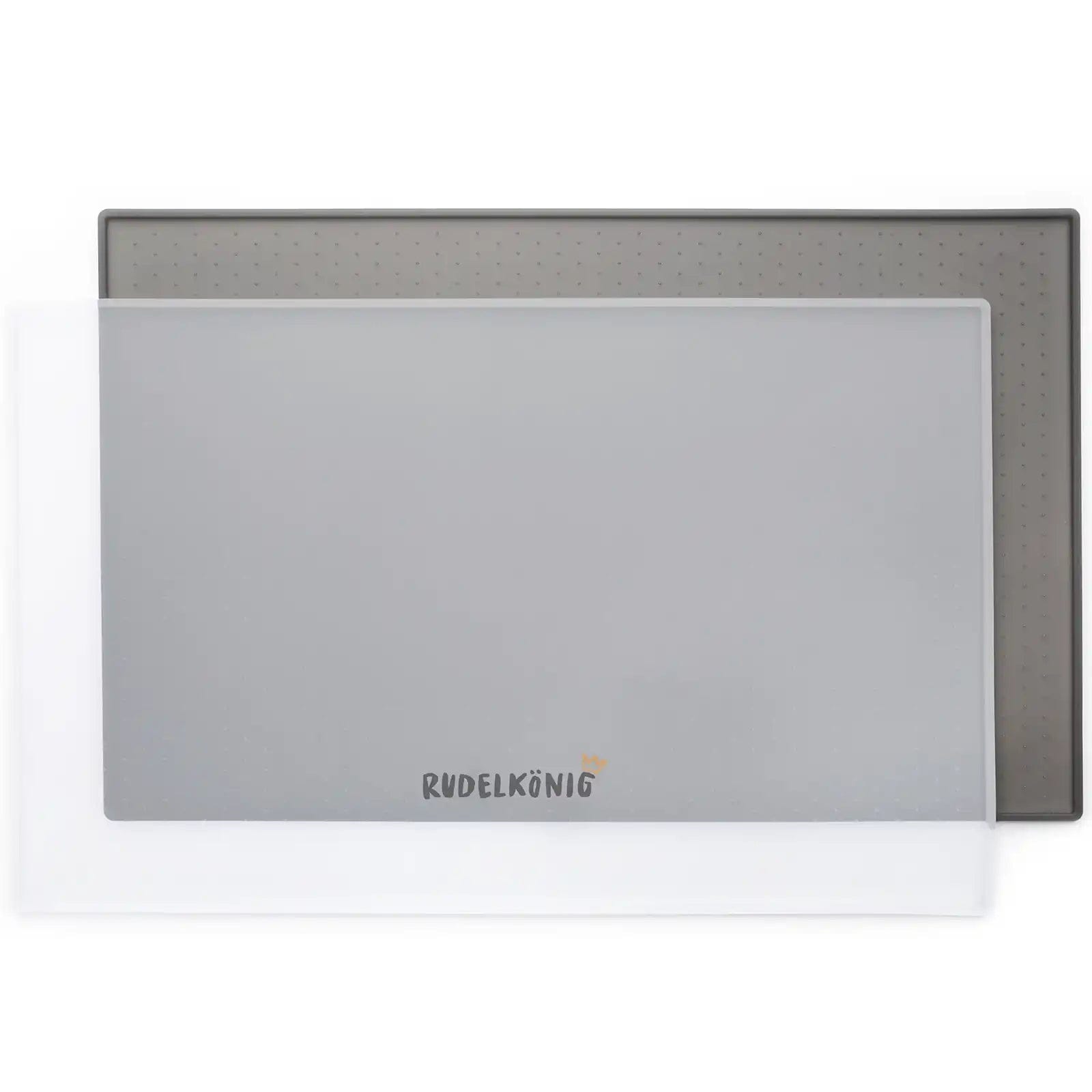 Rudelk&ouml;nig Napfunterlage in wei&szlig; 48x30 cm Futtermatte Silikonmatte wasserdicht rutschfest leicht zu reinigen Hund Katze - Bild 1