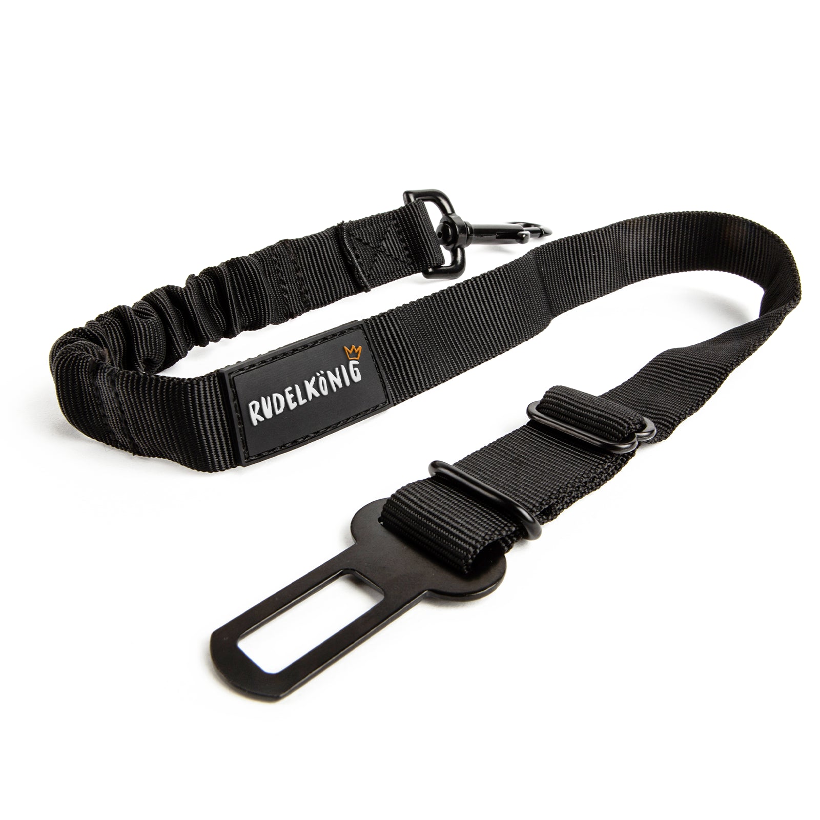 Rudelk&ouml;nig Hundegurt in schwarz Sicherheitsgurt Autogurt Hund Anschnallgurt elastisch verstellbar robust Auto - Bild 1