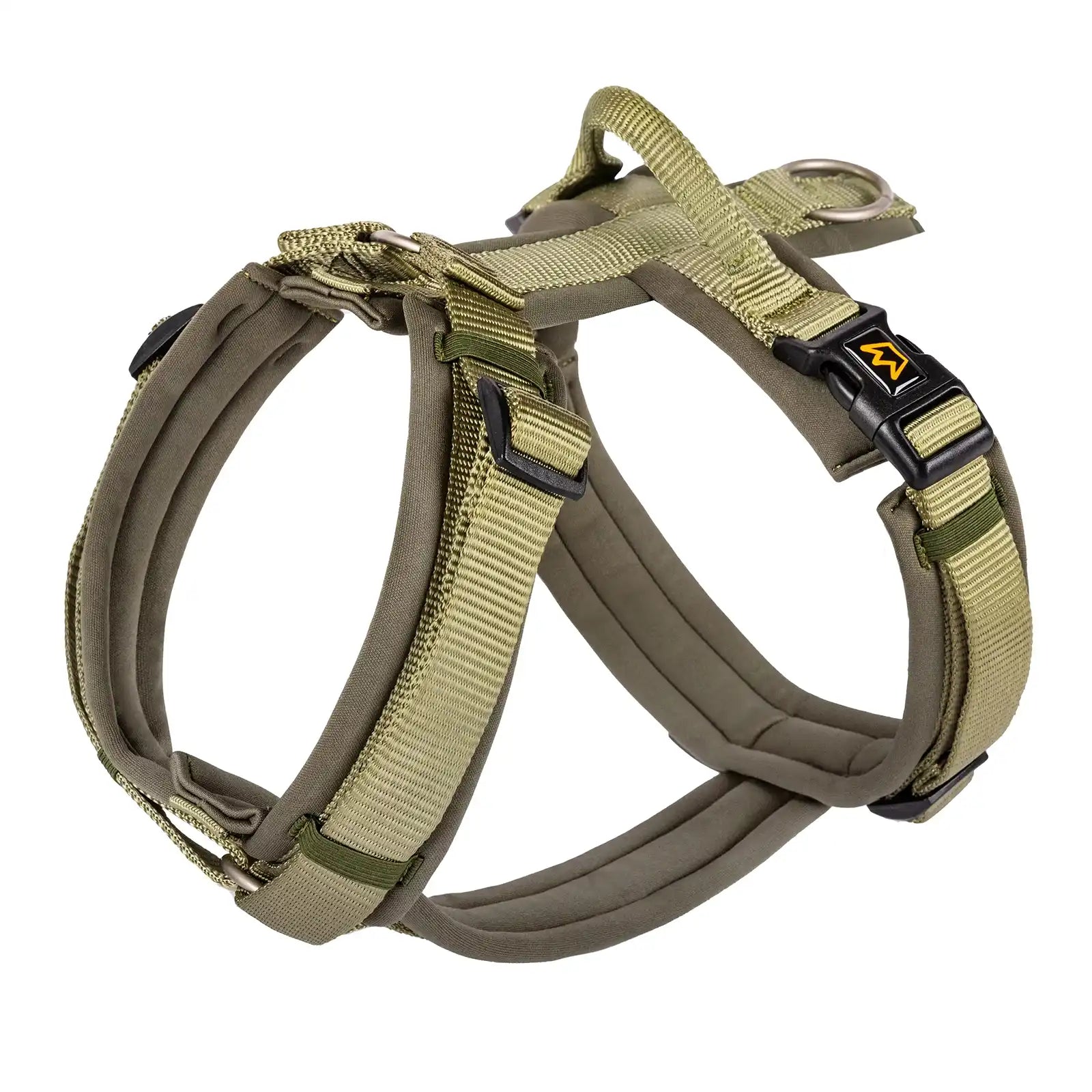 Rudelk&ouml;nig Hundegeschirr Bella Gr&ouml;&szlig;e M in Gr&uuml;n Brustgeschirr Sicherheitsgeschirr gepolstert verstellbar robust bequem - Bild 1