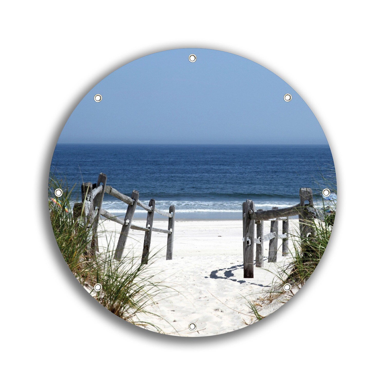 Gartenposter ca. 80 x 120 cm Blick auf Strand