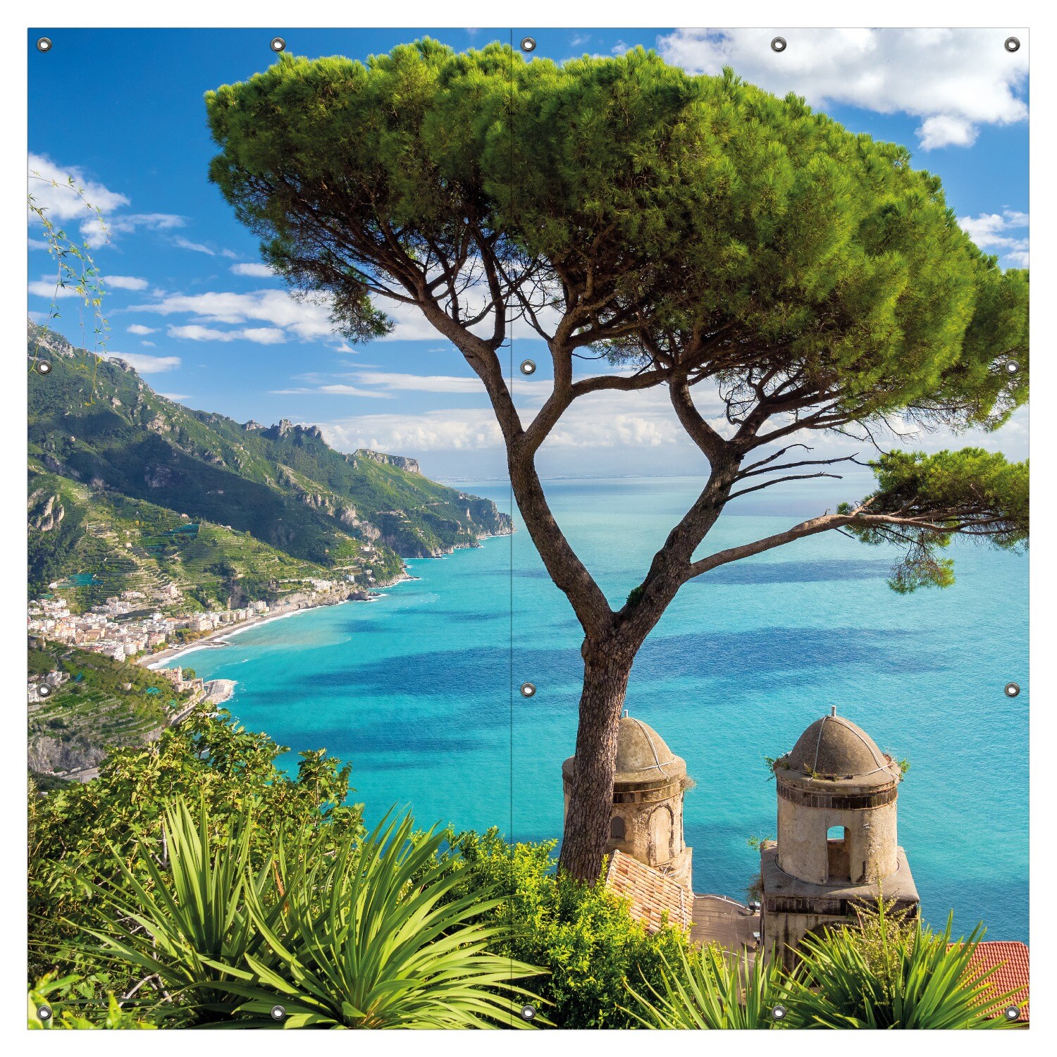 Gartenposter ca. 120 x 180 cm Italienische Küste