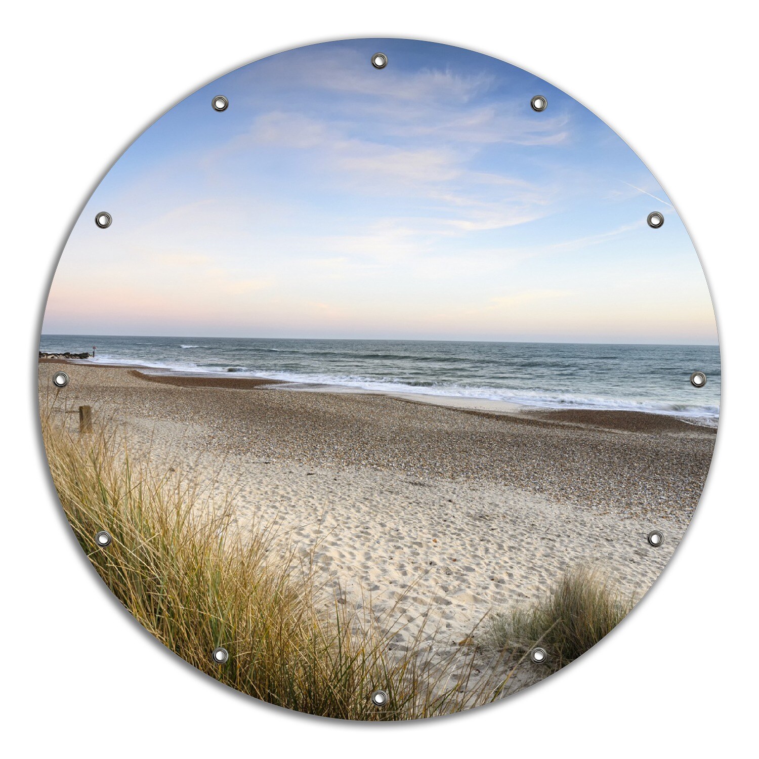 Gartenposter ca. 80 x 120 cm Strandspaziergang im Urlaub an der Ostsee