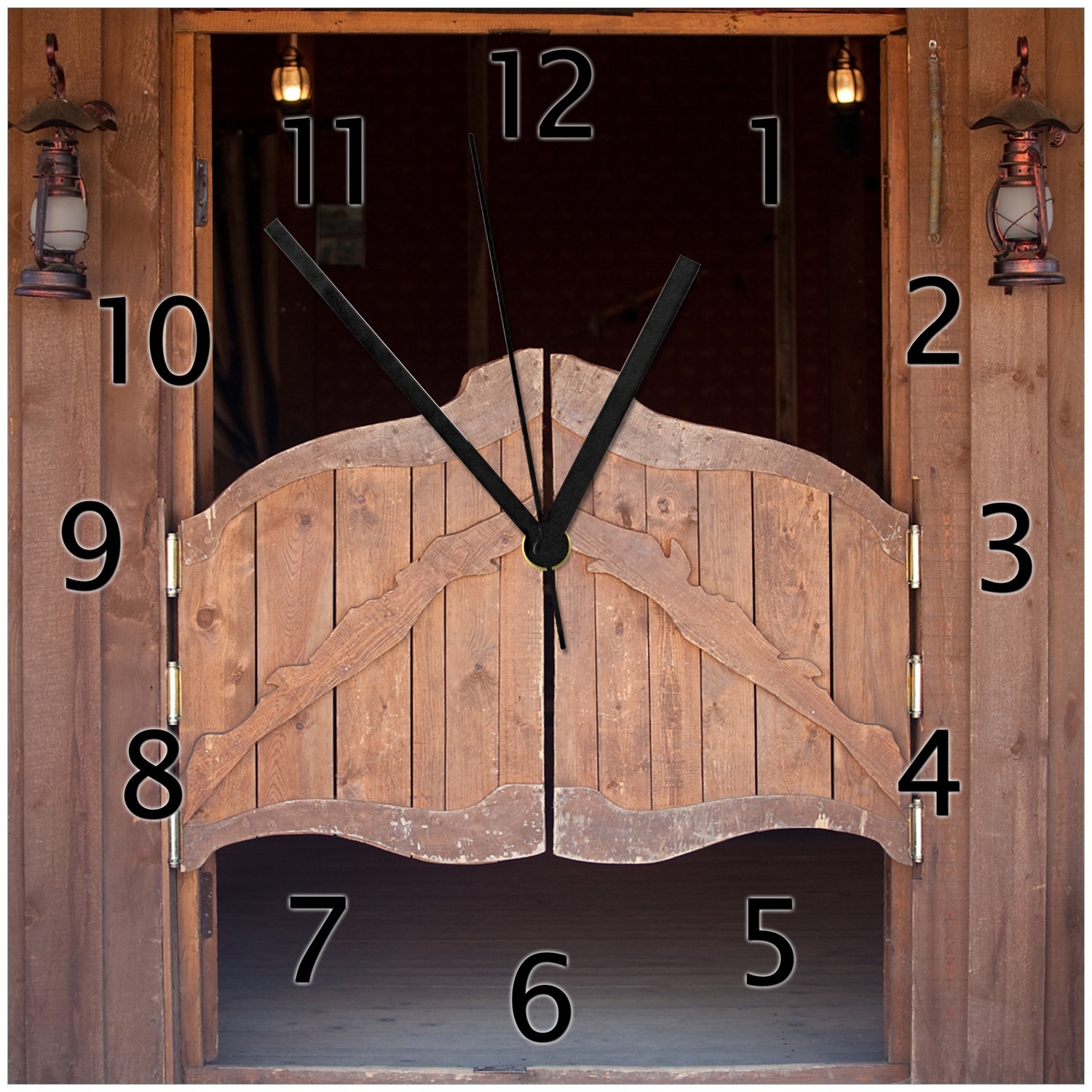 Wallario Uhr 30 x 60 cm, wei&szlig;e Zeiger Saloont&uuml;r - Bild 1