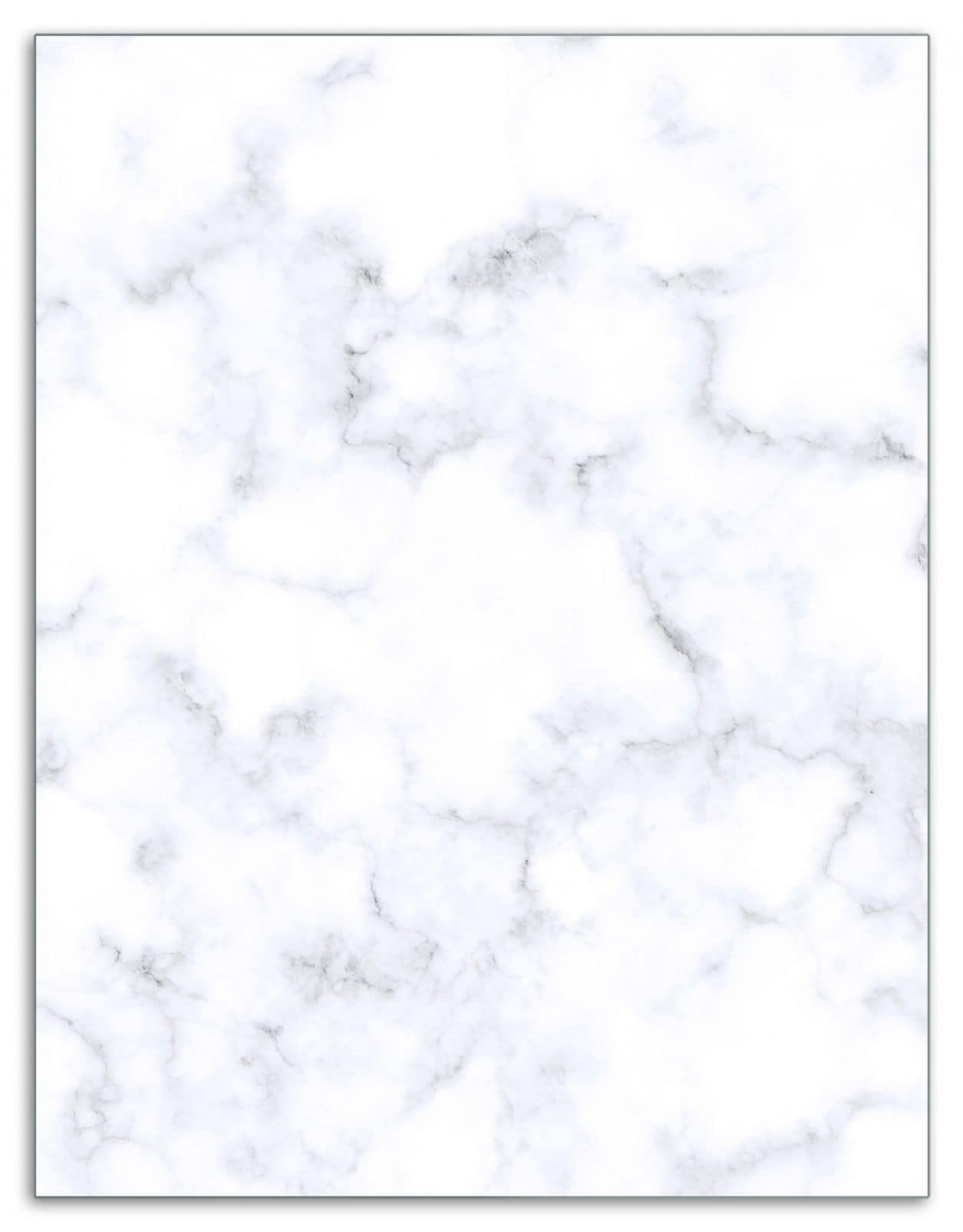 Wallario Herdabdeckplatte 60 x 52 cm (BxH), 1-teilig Wei&szlig;e Marmor-Optik - Bild 1