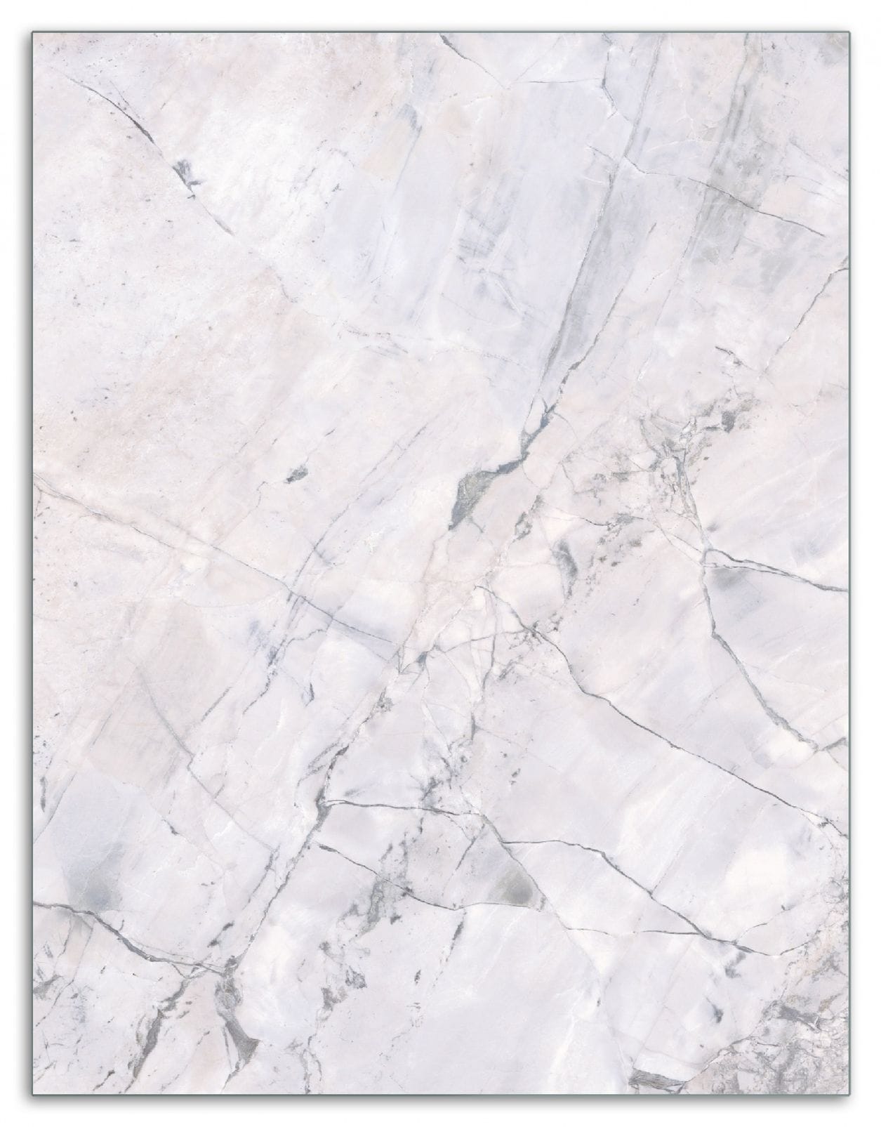Wallario Herdabdeckplatte 80 x 52 cm (BxH), 2-teilig Graue Marmor-Optik - Bild 1