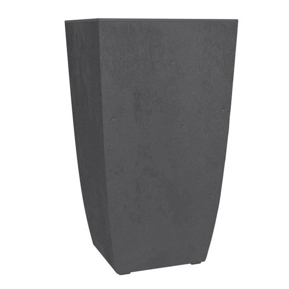 EDA EDA Blumenkasten &ndash; DIVA BASALT &ndash; Anthrazitgrau &ndash; Hohes Quadrat &ndash; 42 cm (L) &ndash; 43,5 x 43,5 x 78,2 cm (H) &ndash; EDA &ndash; Herausnehmbarer Innenkasten - Bild 1