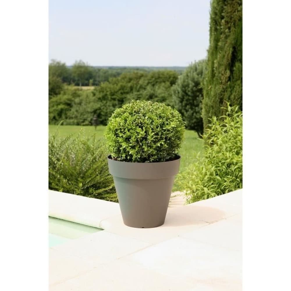 RIVIERA RIVIERA SOLEILLA BLUMENTOPF - RUND - &Oslash; 60 x 53,6 cm - Glitzergrau 