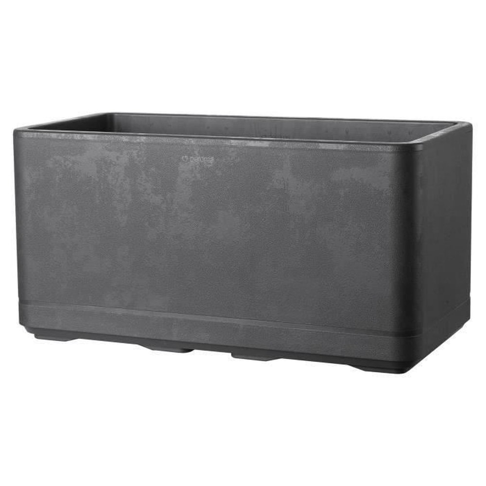 DEROMA Muret Pflanzkübel – DEROMA – Cosmo – Anthrazit – Mit Wasserreservoir – Rollen – 78 cm