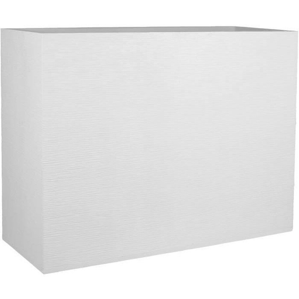 EDA EDA Blumentopf aus Kunststoff, Wand-Loft, Graphit - 46 l - 78,5 x 29,5 x 60 cm - Wei&szlig; gealtert - Bild 1