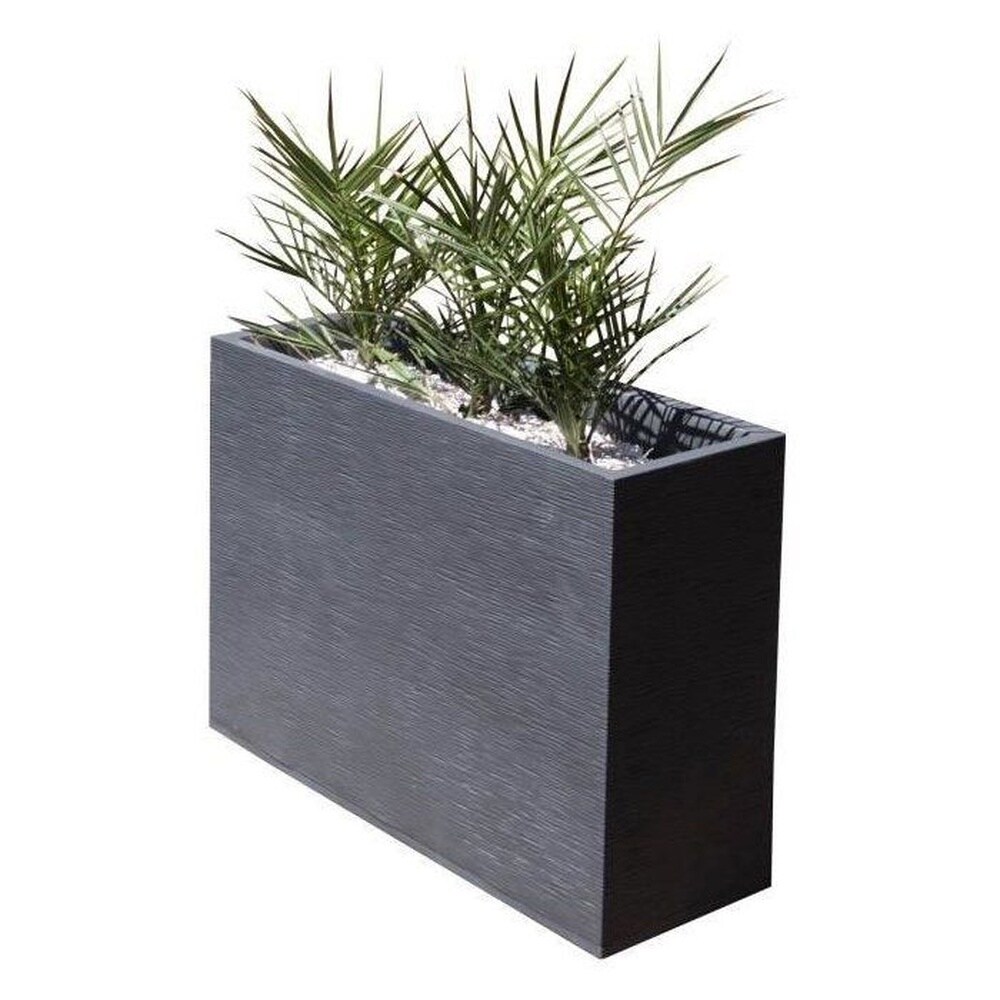 EDA EDA Kunststoffblumen-Bogen, Graphit - 46 l - 78,5 x 29,5 x 60 cm - Anthrazitgrau - Bild 1