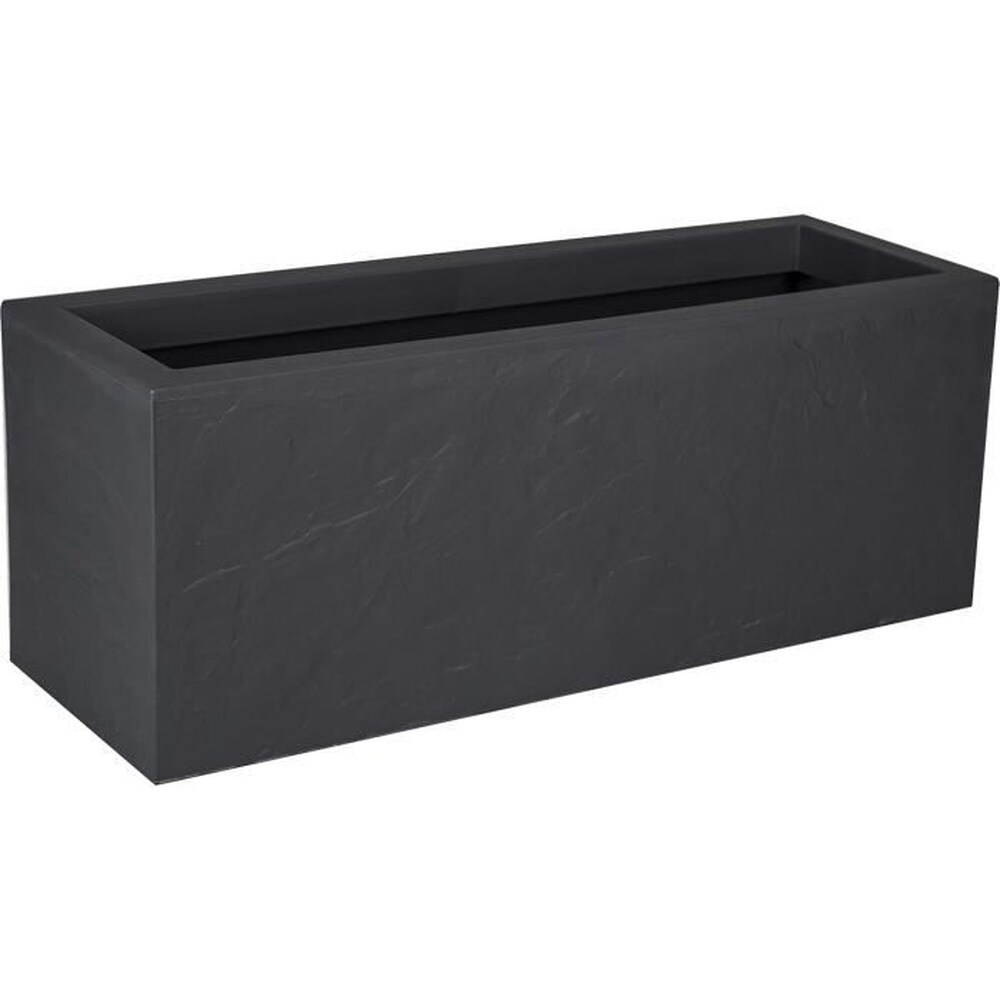EDA EDA Jardiniere Volcania'Up 57 L - Dekor in Steinoptik - 79,5 x 29,5 x 29,5 cm - Anthrazitgrau - Bild 1