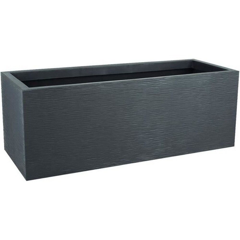 EDA EDA PLASTIC Graphit Up Pflanzk&uuml;bel &ndash; 57 l &ndash; 79,5 x 29,5 x 29,5 cm &ndash; Anthrazitgrau - Bild 1