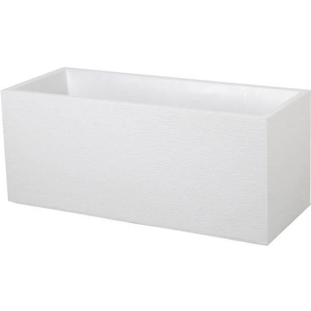EDA EDA Jardiniere Graphit &ndash; 99,5 x 39 x H 43 cm &ndash; 97,6 L &ndash; wei&szlig; get&uuml;ncht - Bild 1