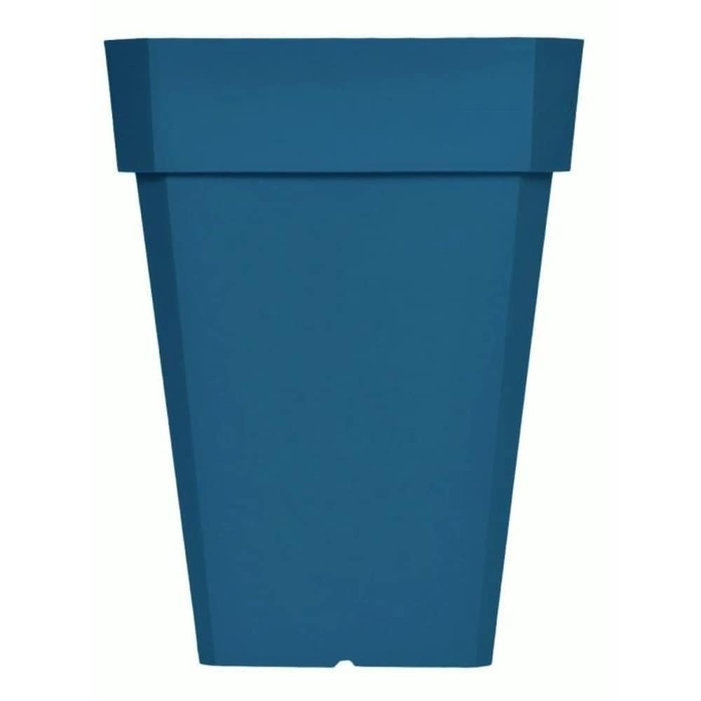RIVIERA Quadratischer Blumenkasten RIVIERA SOLEILLA - Kunststoff - H&ouml;he 53 cm - Blau 