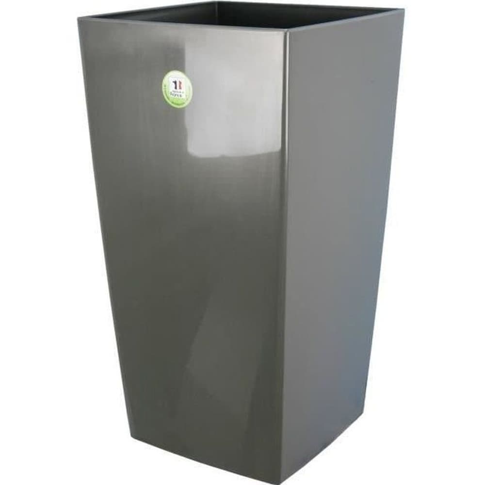 RIVIERA Riviera Blumentopf Nuance - Carr&eacute; - 29 x 29 x H 52 cm - 32,6 L - Glitzergrau 