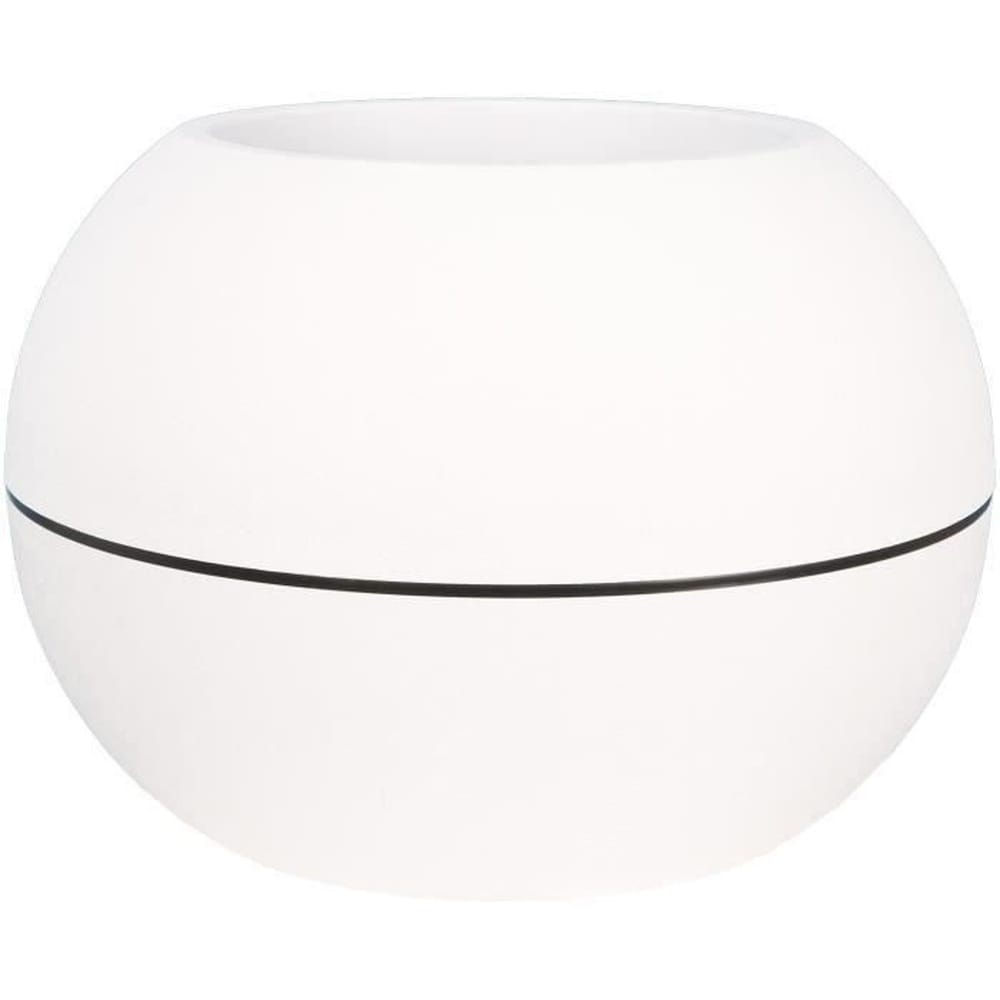 RIVIERA RIVIERA GRANIT BOULE runder Blumenkasten - Kunststoff - Durchmesser 50 cm - Wei&szlig; 