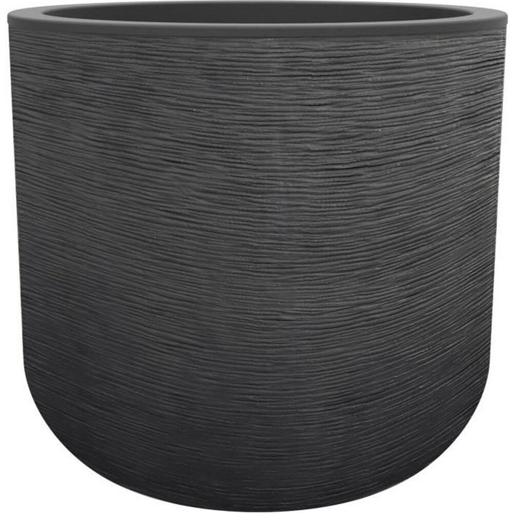 EDA EDA Kunststoff &ndash; Runder Topf 50 cm Graphit'up &ndash; 67 l &ndash; Anthrazitgrau - Bild 1