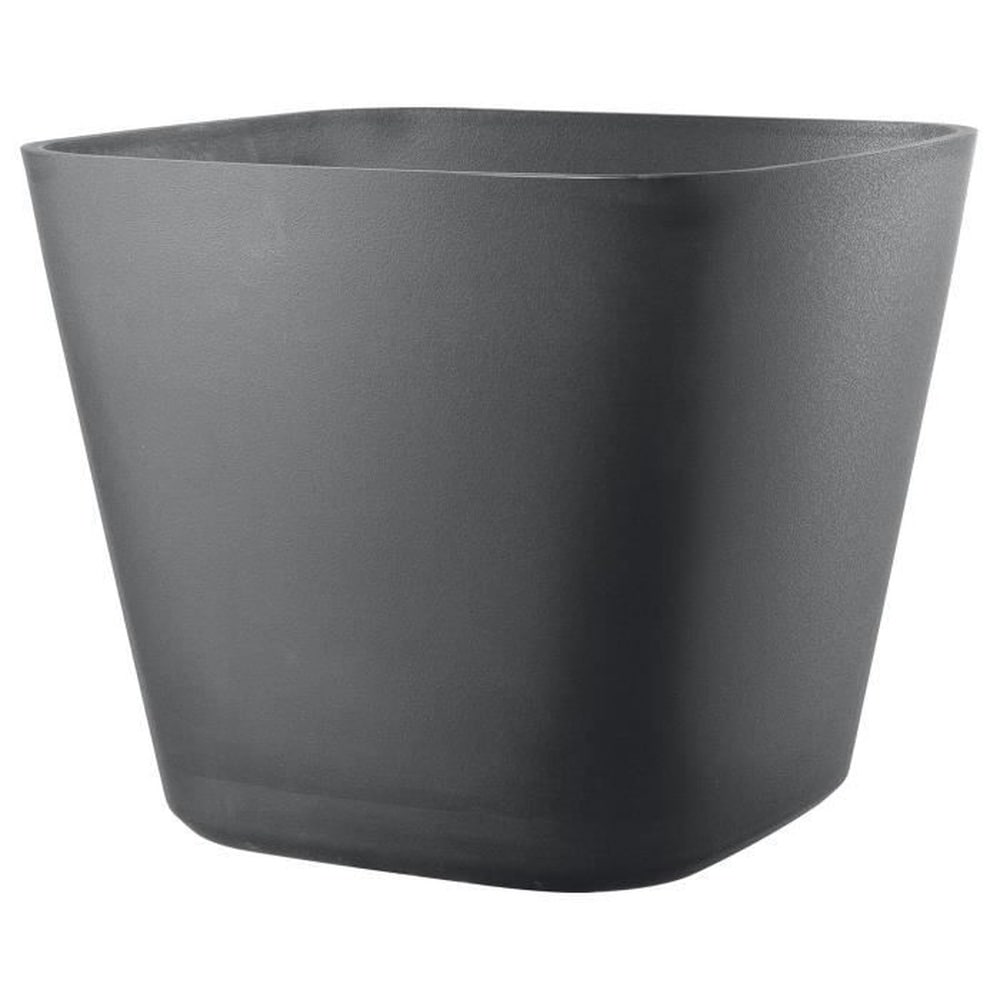 DEROMA Quadratischer Blumentopf – DEROMA – Origin – 12 l – Grau