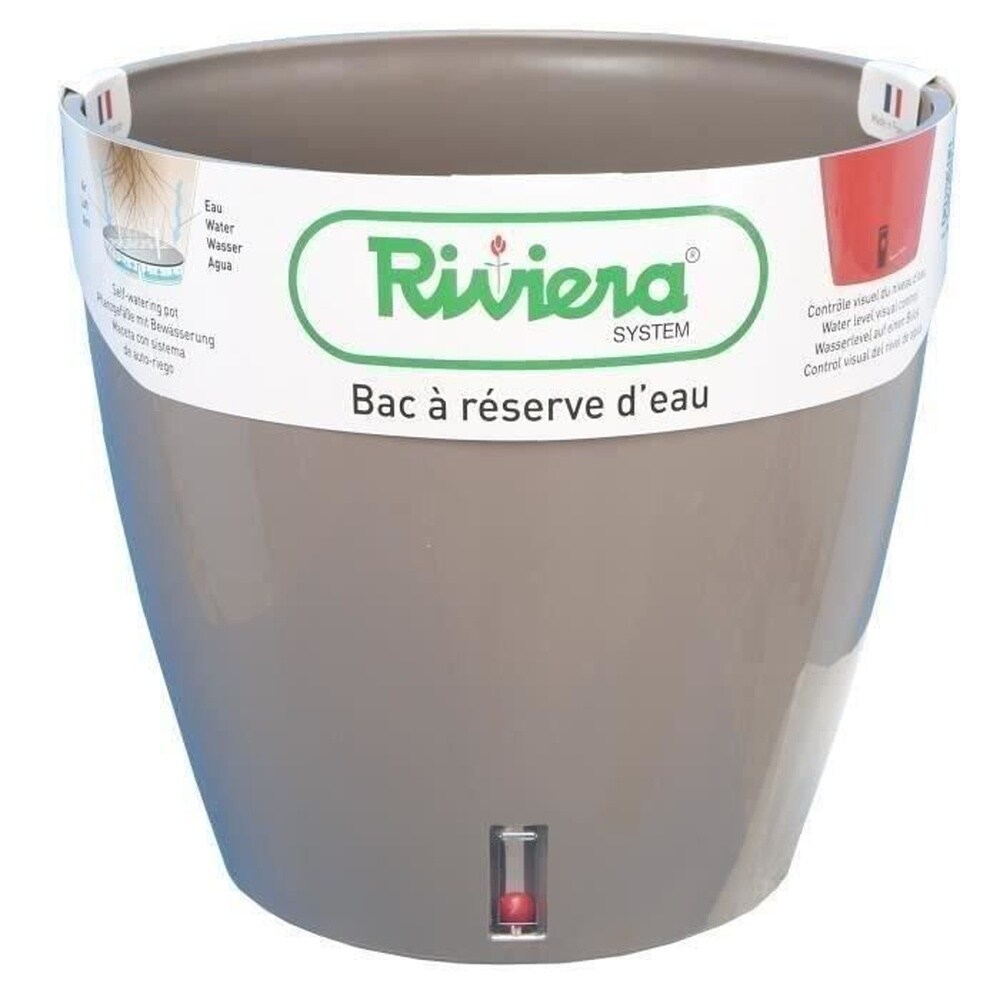 RIVIERA Riviera Rundtopf Eva Neu Kunststoff - &Oslash; 46 cm - 49 l - Taupe - Bild 1