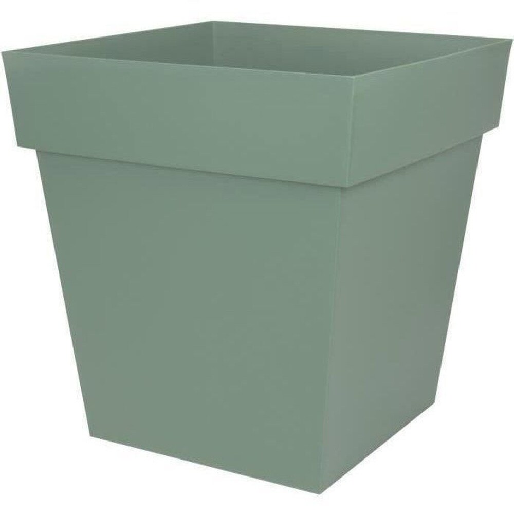 EDA EDA Kunststoff &ndash; Quadratischer Topf im toskanischen Stil &ndash; 50 cm &ndash; 87 l &ndash; Lorbeergr&uuml;n - Bild 1