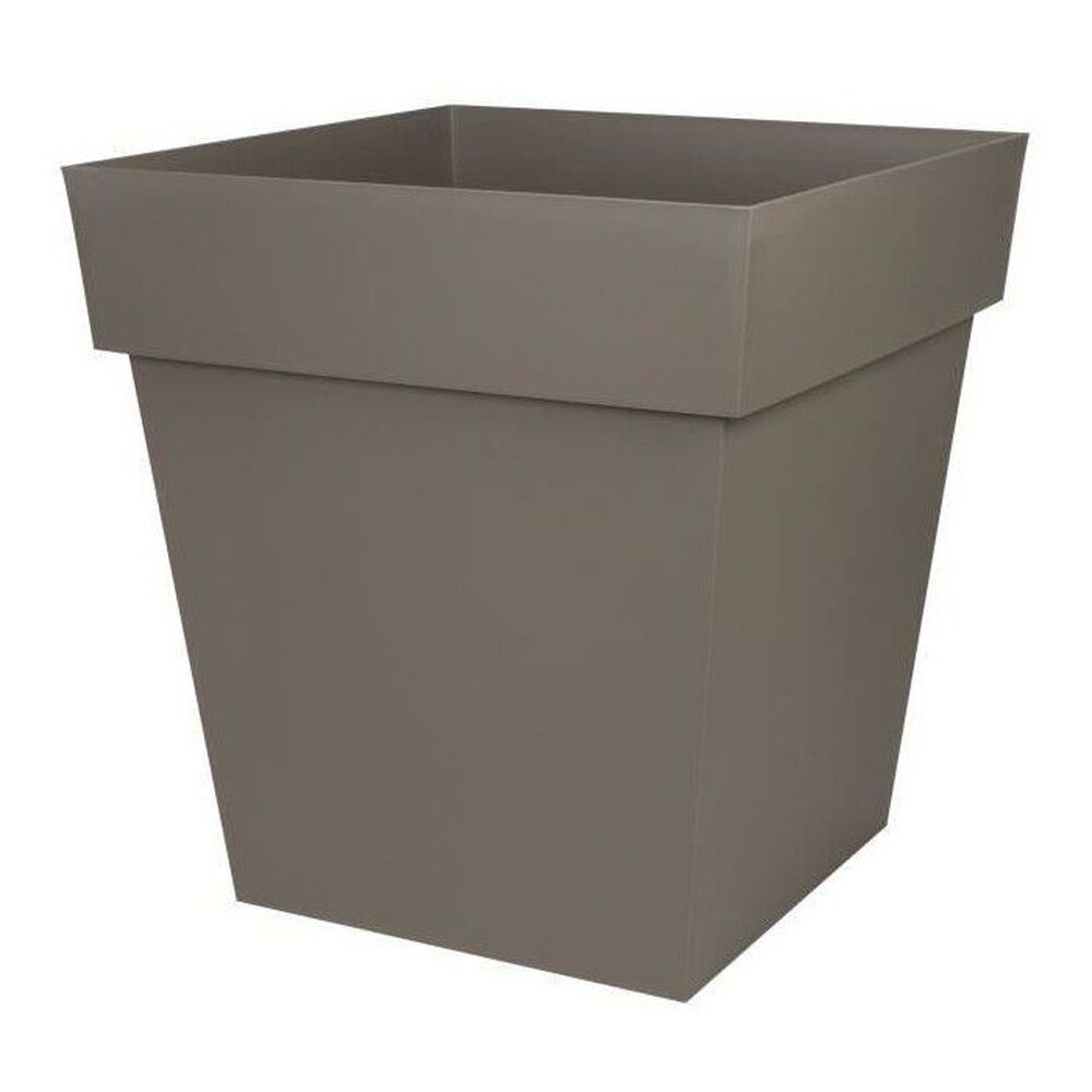 EDA EDA Quadratischer Topf Toskana - 50 cm - 87 l - Taupe