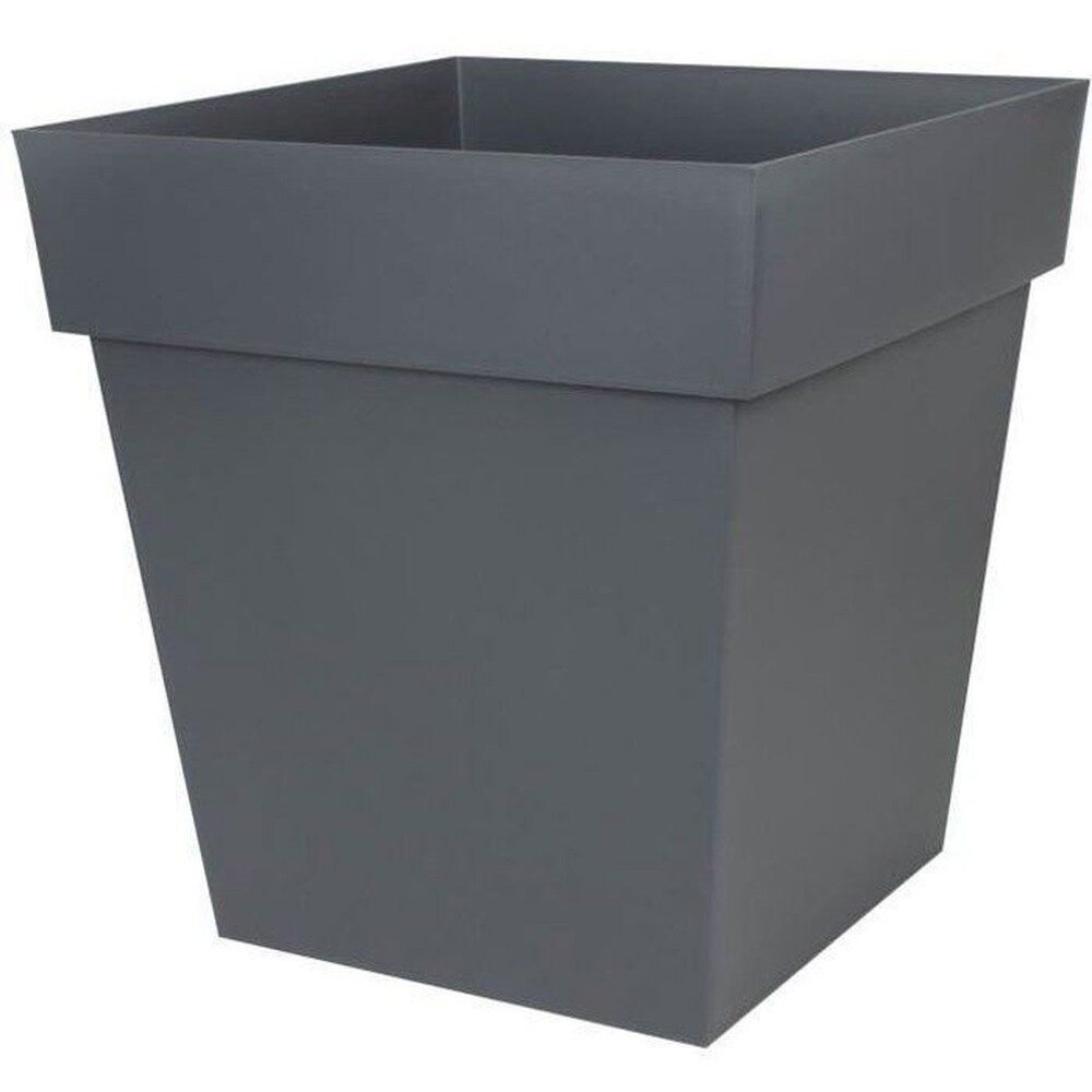 EDA EDA Tuscany quadratischer Topf - 50 cm - 87 l - Anthrazitgrau - Bild 1