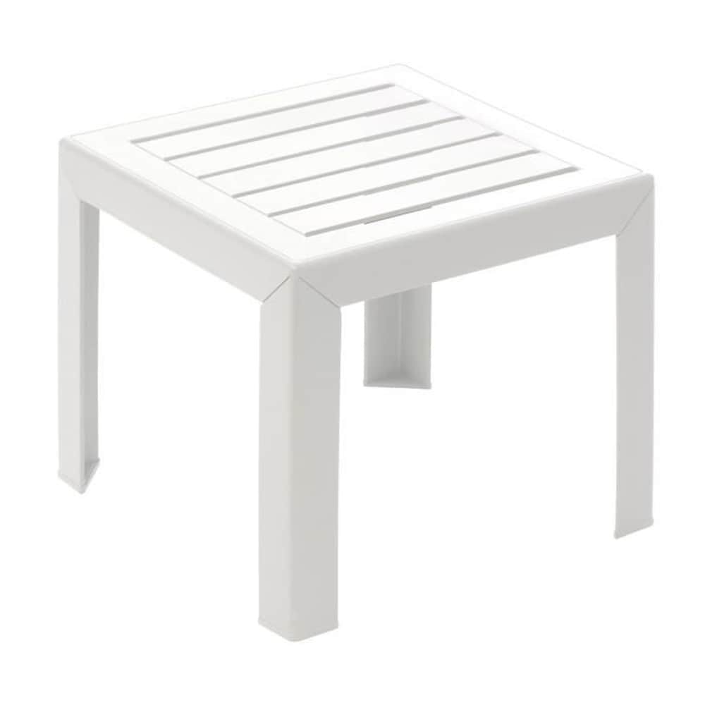 GROSFILLEX Couchtisch &ndash; GROSFILLEX &ndash; Miami &ndash; Wei&szlig; &ndash; 40x40 &ndash; Kunstharz - Bild 1