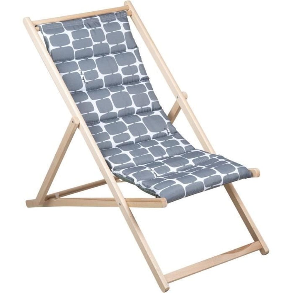JARDIN PRIVE Gesteppter Liegestuhl &ndash; PRIVATER GARTEN &ndash; FUTURISTISCH &ndash; Mastic &ndash; F100 - Bild 1