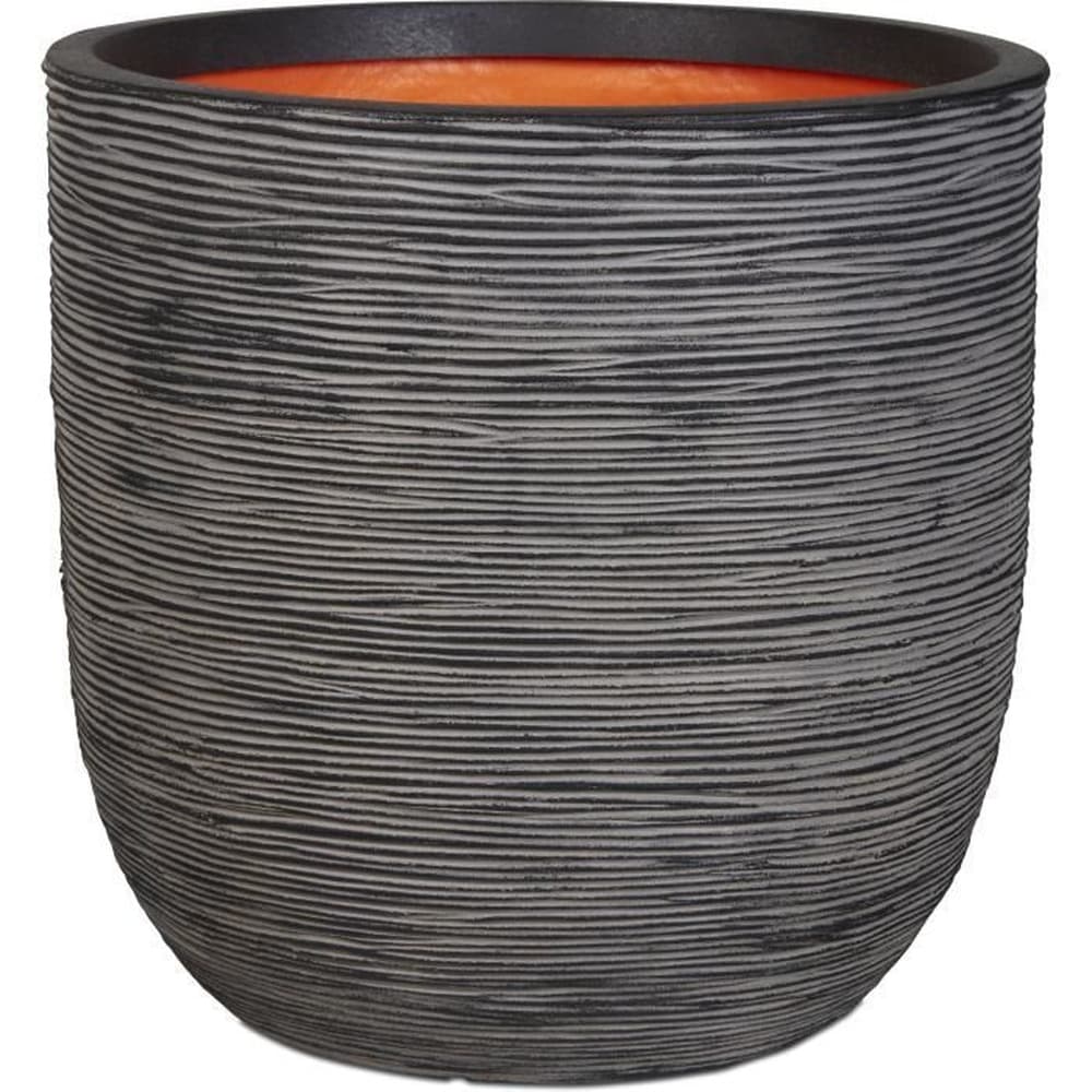 CAPI EUROPE Capi Jardiniere Nature Rib 43 x 41 cm anthrazit KOFZ933 424243