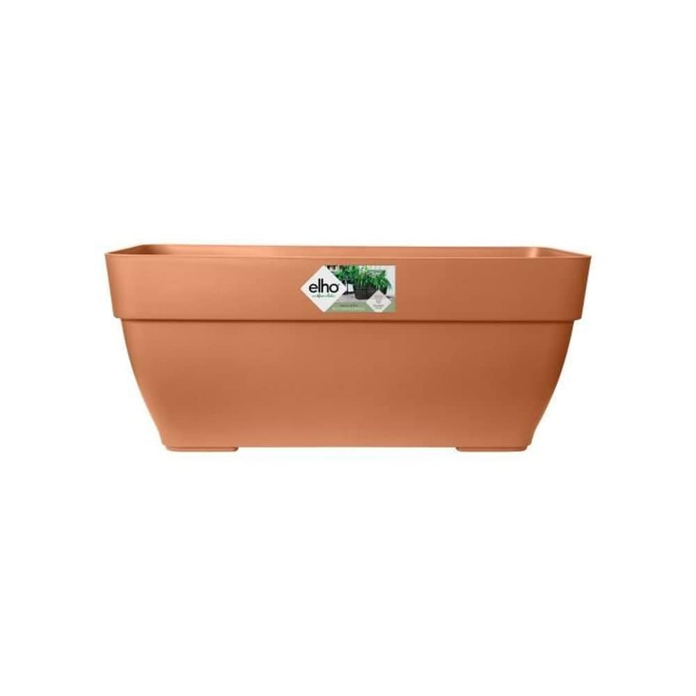 ELHO Elho Vibia Campana Terrasse 80 Blumenkasten &ndash; Braun &ndash; L 77 x B 35 x H 33 cm &ndash; f&uuml;r den Au&szlig;enbereich &ndash; 100 % recycelt - Bild 1