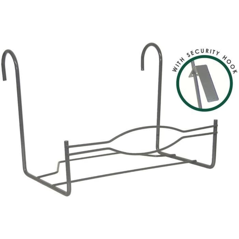 GARDEN ID Gro&szlig;e Balkonst&uuml;tze &ndash; GARDEN ID &ndash; 35 x 18 cm, Anthrazit &ndash; Sichere Haken &ndash; Praktische Abmessungen &ndash; Robust - Bild 1