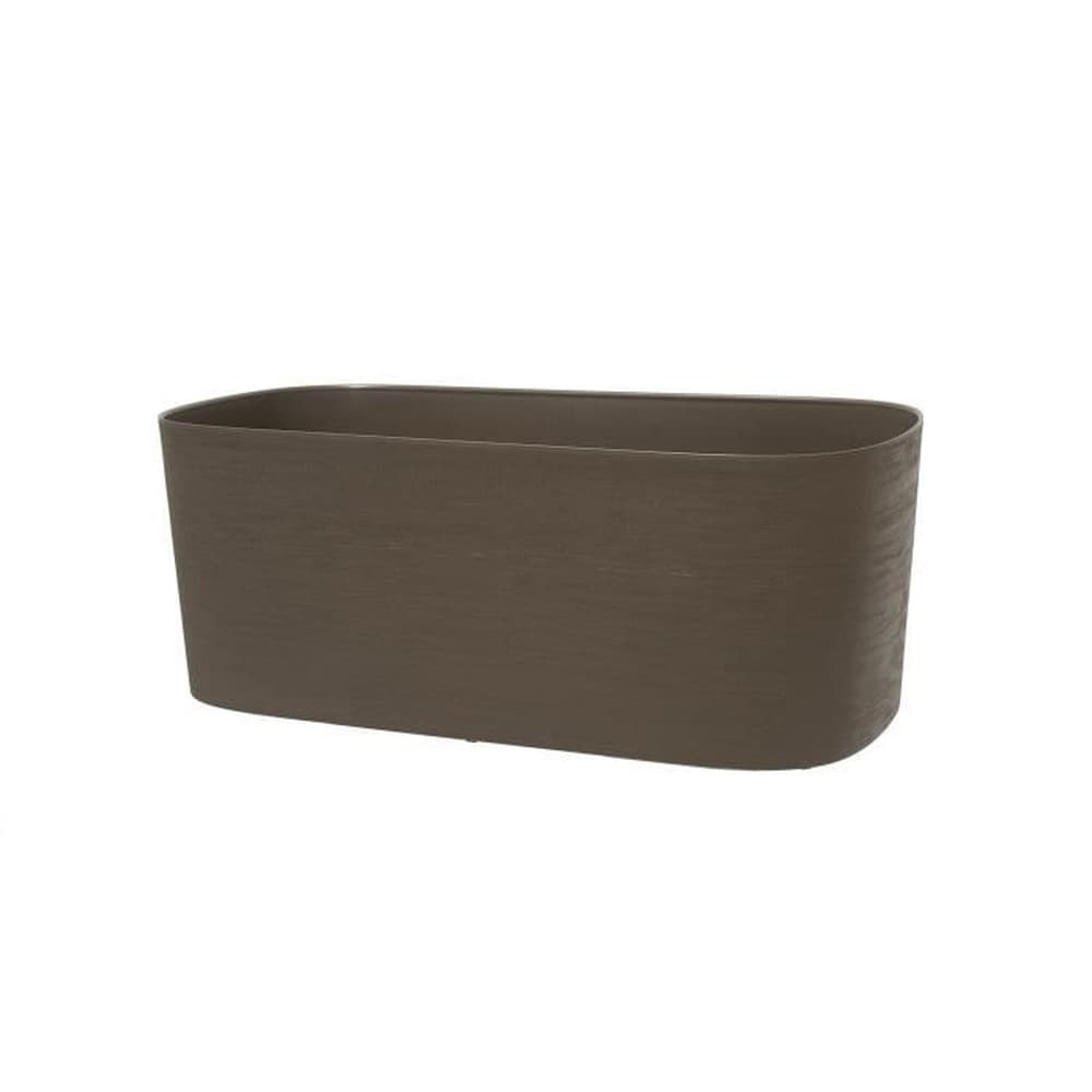 GARDEN ID Pflanzk&uuml;bel mit Wasserreservoir - GARDEN ID Respect - Taupe 50 x 17 cm - 100% Haushaltsabfall - 100% recycelbar - Strukturierte Oberfl&auml;che. - Bild 1