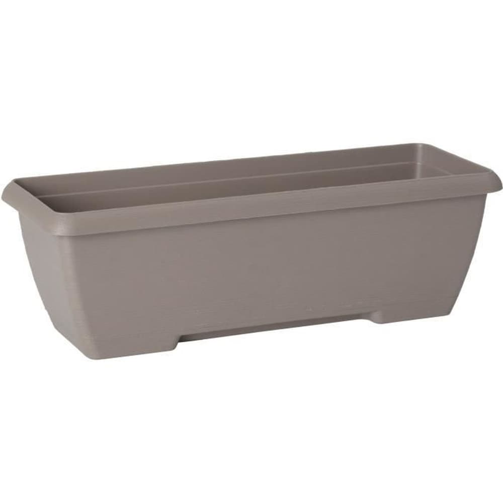 GARDEN ID Pflanzk&uuml;bel &ndash; GARDEN ID Teramo &ndash; Taupe, 60 cm &ndash; Robust &ndash; Integriertes Wasserreservoir &ndash; Recycelt & 100 % recycelbar &ndash; Viel Platz f&uuml;r Pflanzen - Bild 1
