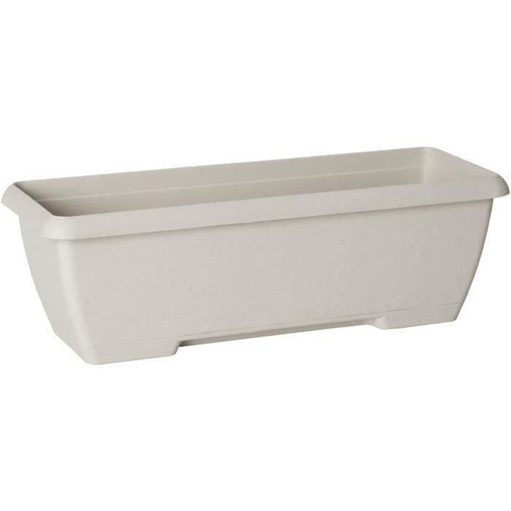 GARDEN ID Pflanzk&uuml;bel &ndash; GARDEN ID Teramo &ndash; Wei&szlig;, 60 cm &ndash; Robust &ndash; Integrierter Wasserspeicher &ndash; Recycelt & 100 % recycelbar &ndash; Viel Platz f&uuml;r Pflanzen - Bild 1