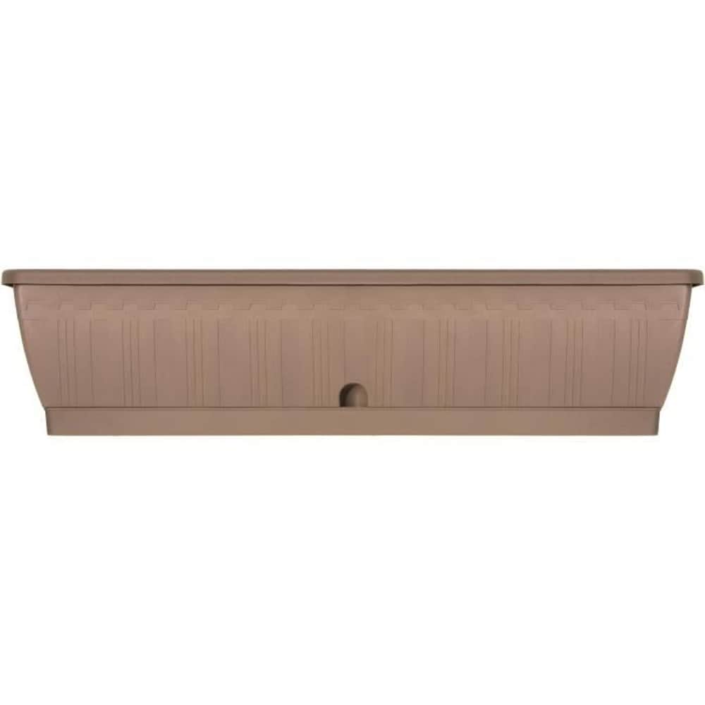 GARDEN ID Pflanzk&uuml;bel - GARDEN ID Terraflor - Taupe 80 cm - Robust - Wasserspeicher - Recycelt & 100% recycelbar - Volumen f&uuml;r Pflanzen. - Bild 1