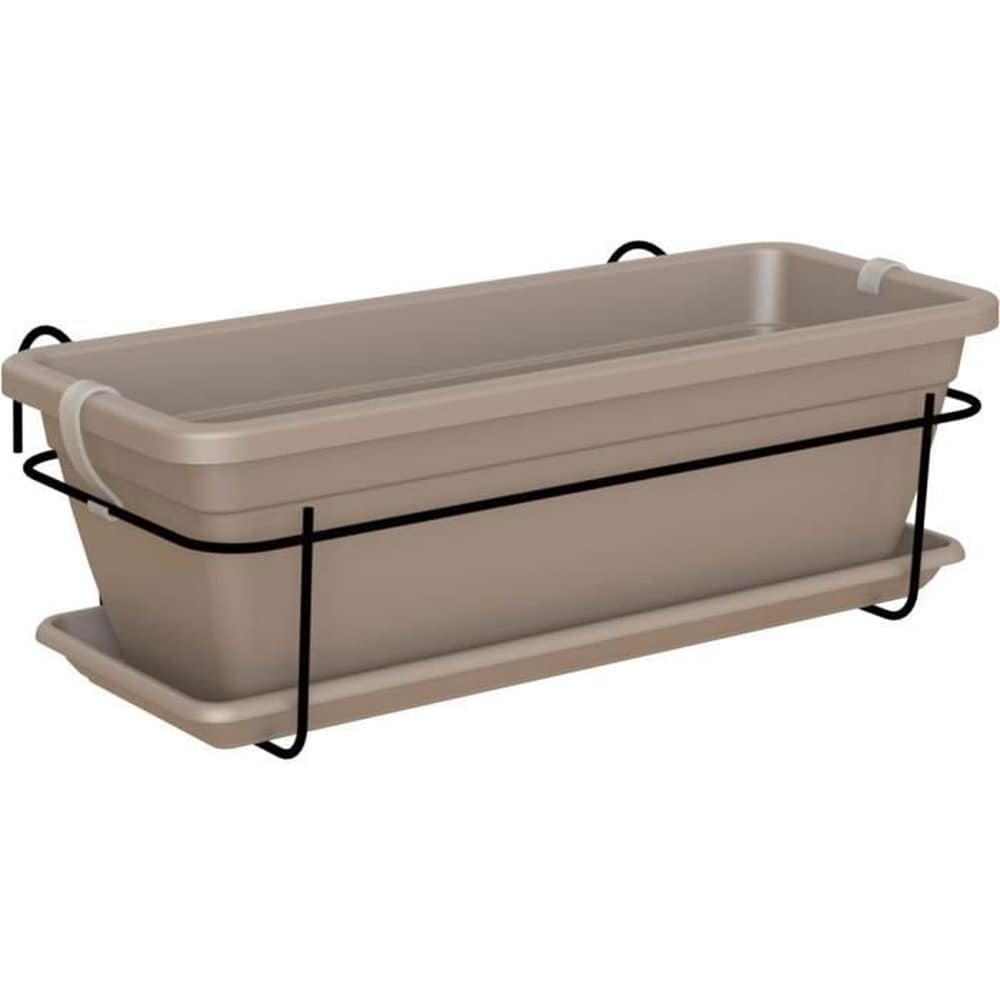 ARTEVASI Artevasi - Balkon-Gartenset Venezia 50 cm Taupe 50 x 19,5 x H 16,3 cm - 1,16 l